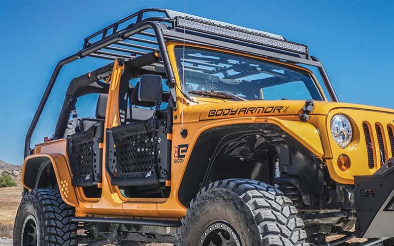 Body Armor 4×4 Jeep JK Overlander Knuckle Joint Rack System